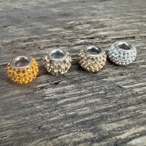 4 Bacio Crystal Sterling beads (Brighton/Pandora)